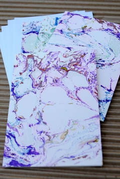 Marbled Note Cards / Purpurite